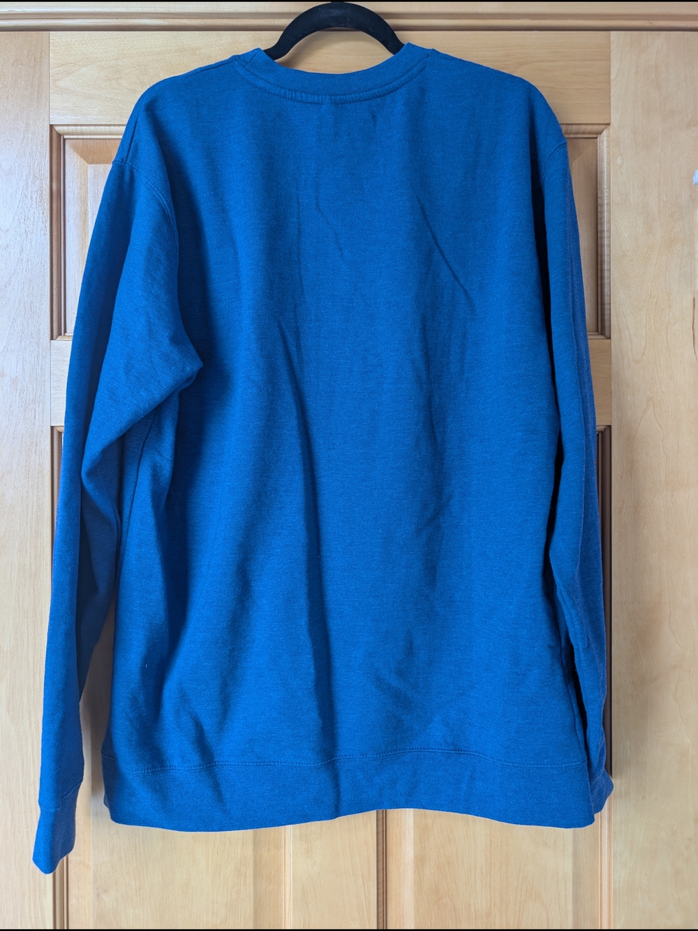 Magnolia Blue Crewneck Sweatshirt with Multicolor Magnolia Print - Picture 4 of 4